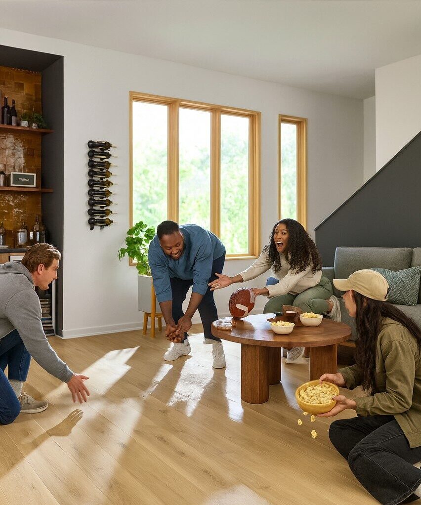 COREtec waterproof flooring in a modern home | McSwain Carpets & Floors