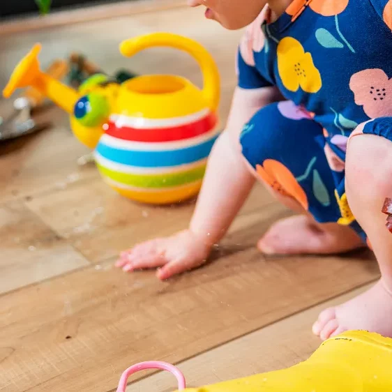 COREtec easy to clean flooring in a family living space | McSwain Carpets & Floors