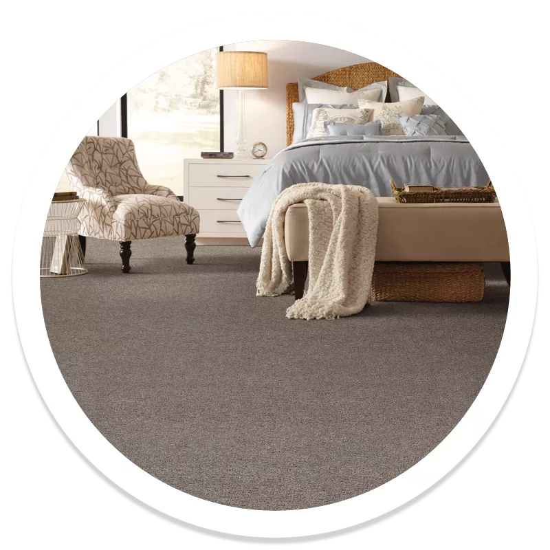 Shaw carpet flooring in a styled living space | McSwain Carpets & Floors