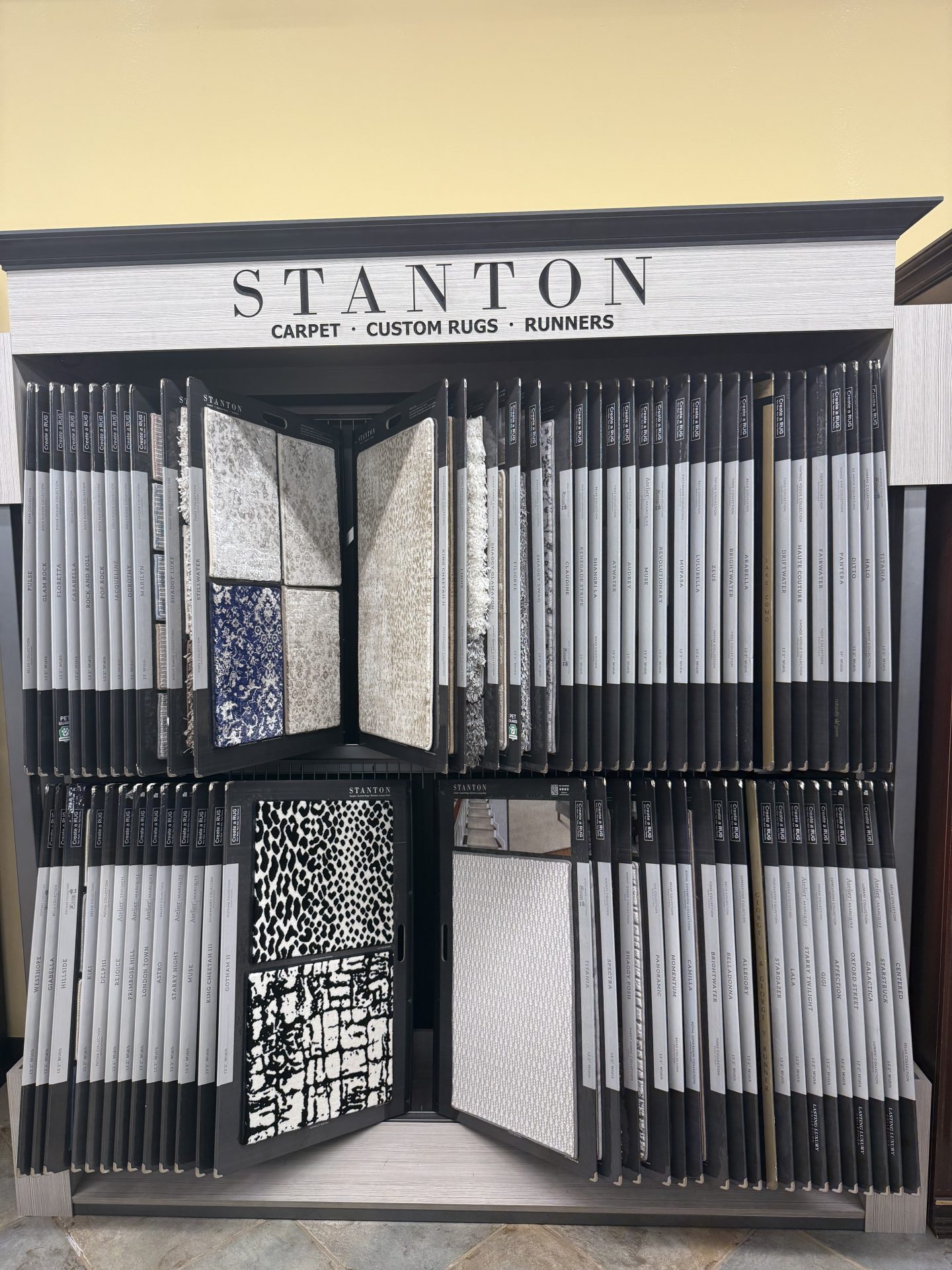 Stanton carpet display in the wholesale showroom | McSwain Carpets & Floors